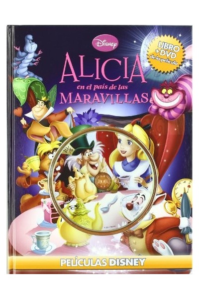Películas Disney: Alicia En El Pais De Las Maravillas  (Libro + Dvd De La Película)
